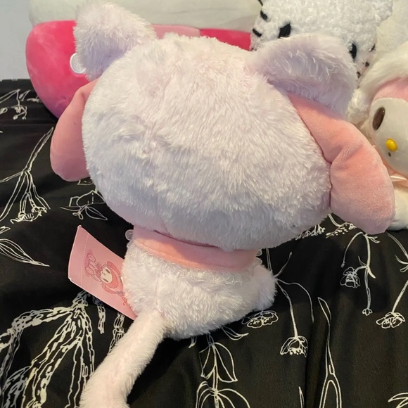 🎀COMING SOON🎀 CUTE MY MELODY SOFT KITTEN KEYCHAIN & STUFFED 2PC PLUSH SET💖 - Picture 4 of 7